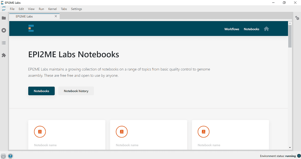 Notebook launch